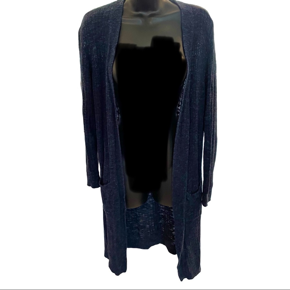 Size Medium Sonoma navy blue duster cardigan